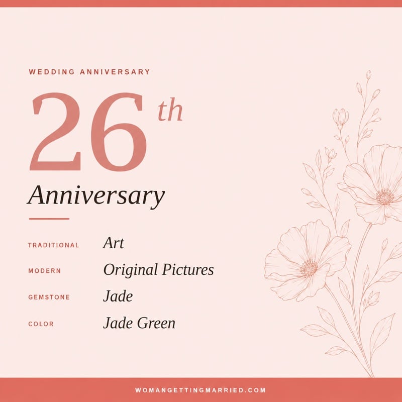 26th wedding anniversary - traditional art and modern original pictures gifts