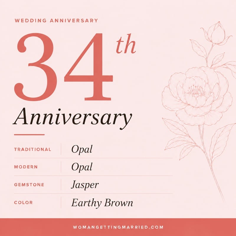 34th wedding anniversary - traditional opal and modern opal gifts