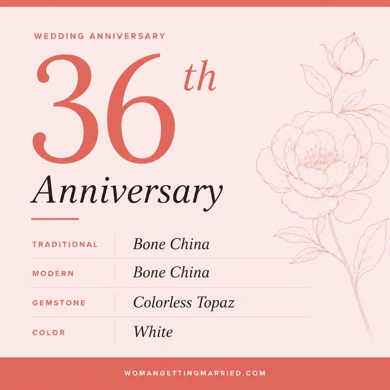 36th wedding anniversary - traditional bone china and modern bone china gifts
