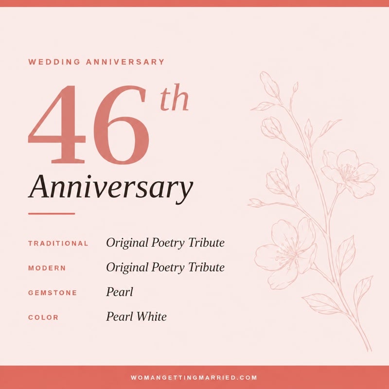 46th wedding anniversary - traditional original poetry and modern original poetry gifts