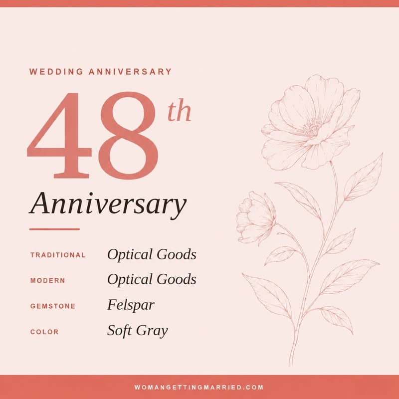 48th wedding anniversary - traditional optical goods and modern optical goods gifts