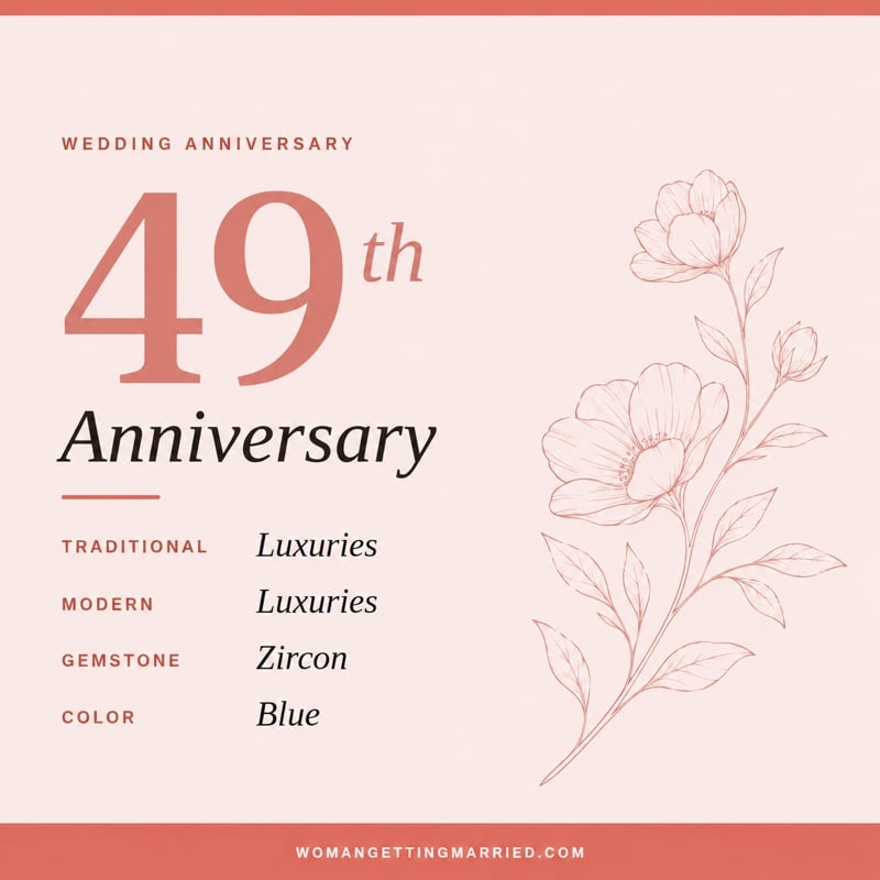 49th wedding anniversary - traditional luxuries and modern luxuries gifts