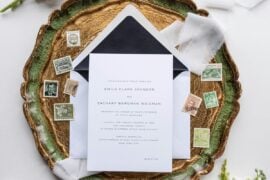 wedding invitation layflat