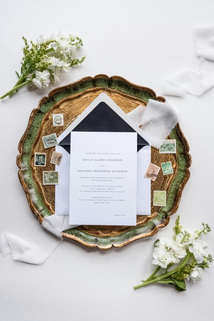 wedding invitation layflat