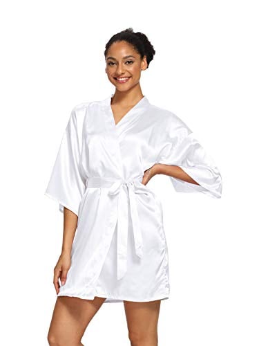 Satin bridal getting ready robe