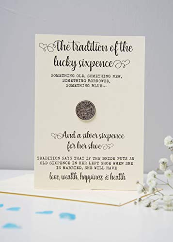 Lucky sixpence for the bride's shoe