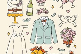 illustrated wedding essentials