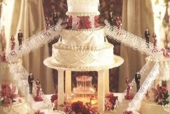 1980s wedding cake