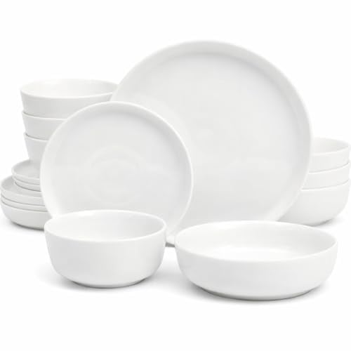 Gibson Home 16-Piece White Dinnerware Set
