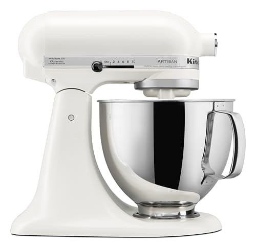KitchenAid Artisan 5-Qt Stand Mixer, Porcelain White